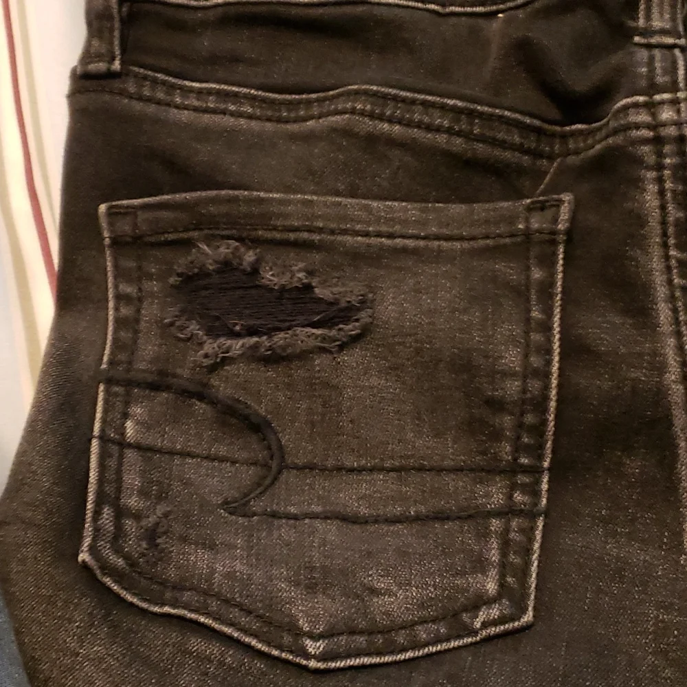 $15 or 2/$20! American Eagle Outfitters Black Jeggings Super Stretch Size 0 - Picture 4 of 9